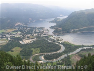 Arial view of Sicamous, BC  ID#138301