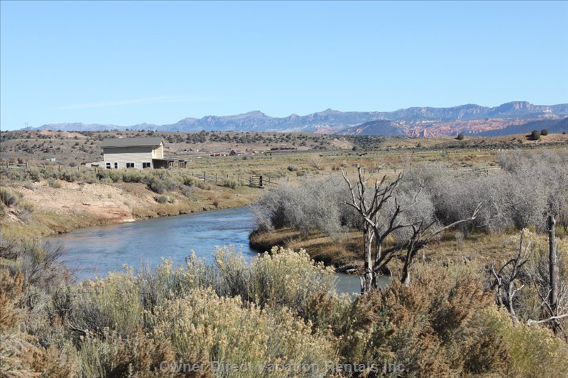The Sevier River Retreat passes all around the property, ID#224469
