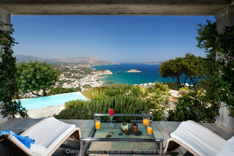 Luxury villa With private pool and spectacular views in Chania, Crete, ID#205107