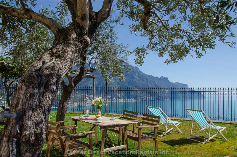 3-beddroom villa with great view of Amalfi Coast